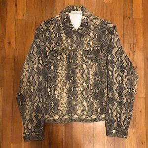 MNML Snake Skin Jean Jacket